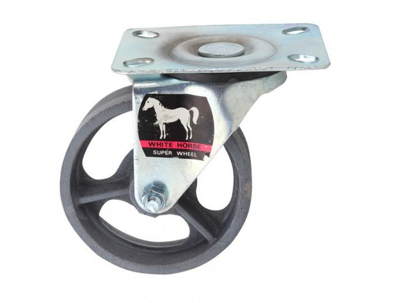 ล้อเหล็ก ตรา ม้า เป็น Iron Caster Wheel - WHITE HORSE-ABLETOOLThailand.Com - บริษัท เอเบิลทูล จำกัด