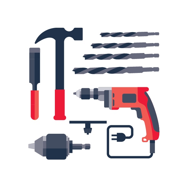 อุปกรณ์ตอก-เจาะ-สกัด