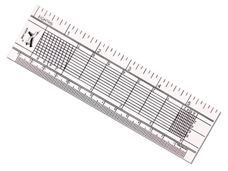MKK เครื่องบิน ไม้โปรแทรกเตอร์ ขาวนอก AIRPLANE Protractor| ABLETOOLThailand.Com