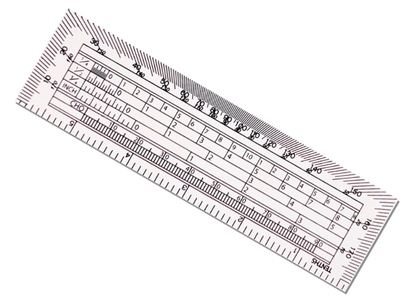 MKK เครื่องบิน ไม้โปรแทรกเตอร์ ขาวนอก AIRPLANE Protractor| ABLETOOLThailand.Com