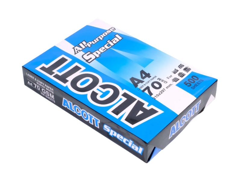 ALCOTT กระดาษถ่ายเอกสาร A4 70G ฟ้า ALCOTT  A4 Laser & Copy Paper 70 G| ABLETOOLThailand.Com
