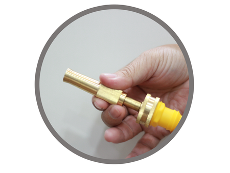 หัวฉีดน้ำทองเหลืองใบสาเก No.P-52-1 BAISAGAY hose nozzle no.P-52-1-ABLETOOLThailand.Com - บริษัท เอเบิลทูล จำกัด