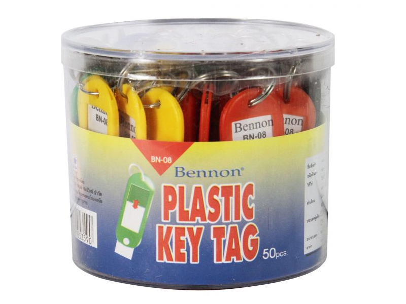 Bennon พวงกุญแจพลาสติก  No.BN-08 Benon Plastic key tag BN-08 | ABLETOOLThailand.Com