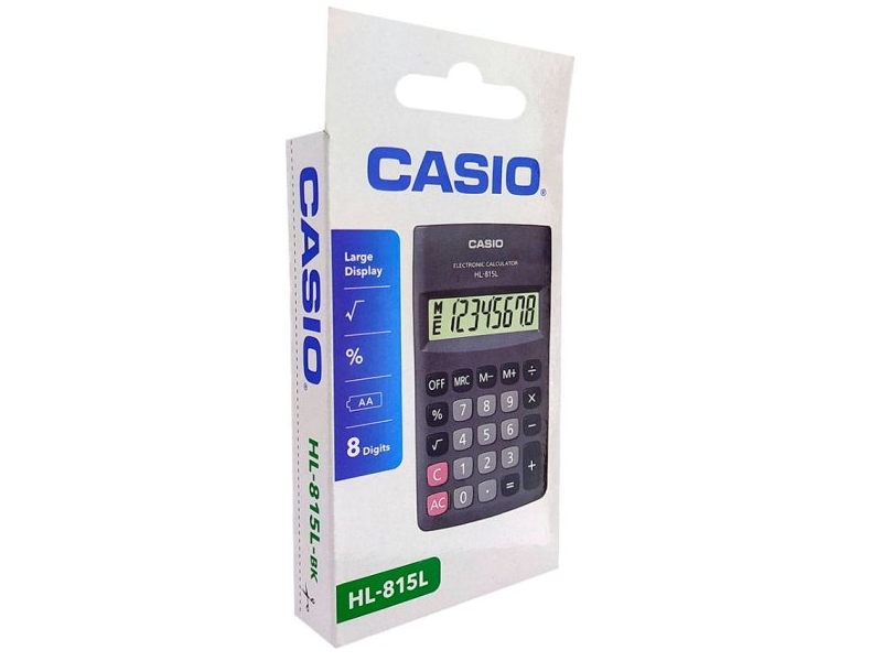 CASIO เครื่องคิดเลข 8 หลัก HL-815L Casio Electronic Calculator HL-815L| ABLETOOLThailand.Com