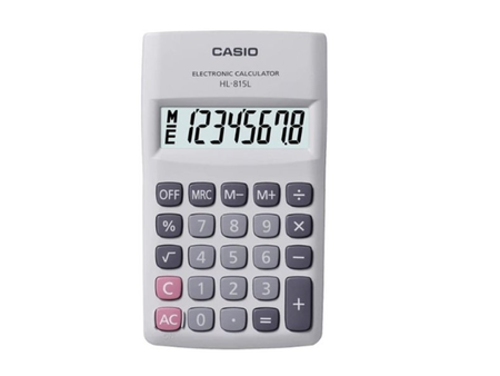 CASIO เครื่องคิดเลข 8 หลัก HL-815L Casio Electronic Calculator HL-815L| ABLETOOLThailand.Com