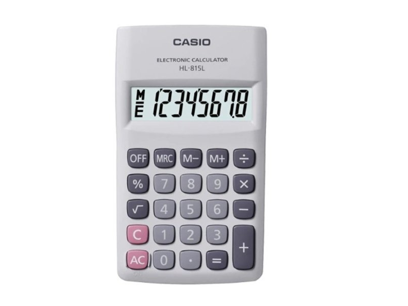 CASIO เครื่องคิดเลข 8 หลัก HL-815L Casio Electronic Calculator HL-815L| ABLETOOLThailand.Com