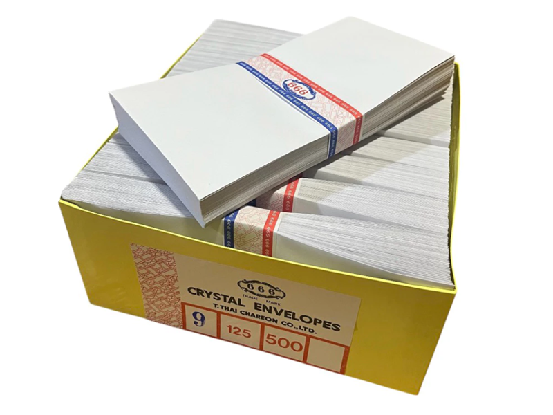 666 ซองขาว ฝาสามเหลี่ยม Crystal Envelopes 666 Trade Mark| ABLETOOLThailand.Com