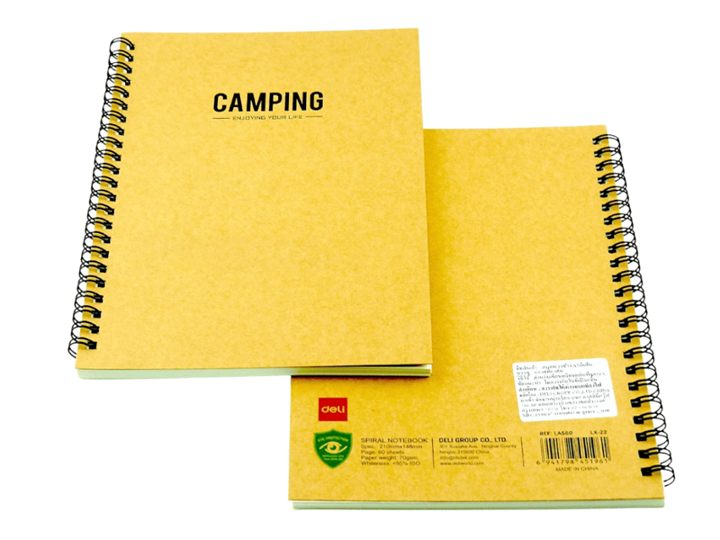 Deli สมุดโน้ตริมลวด No.LA560 ถนอมสายตา Deli Notebook No.LA560| ABLETOOLThailand.Com