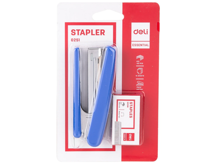Deli เครื่องเย็บ No.10+ลวดเย็บ No.0251 Deli Stapler No.0251| ABLETOOLThailand.Com