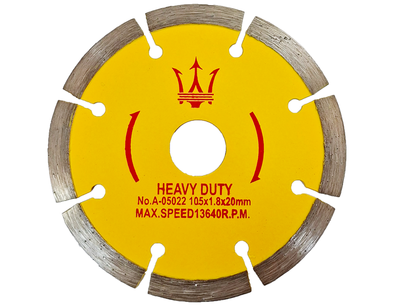 แผ่นตัดใบเพชร  4" 8 ร่อง ตรามงกุฎ Diamond Saw Dry Cut Segmented Saw Blade  | ABLETOOLThailand.Com