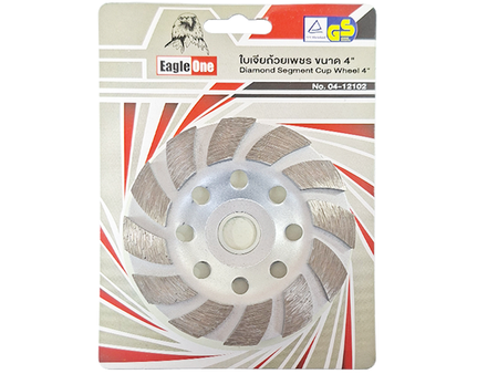 ใบหินเพชรถ้วยเจียบัว 4" Eagle One Diamond Segment Cup Wheel Eagle One | ABLETOOLThailand.Com