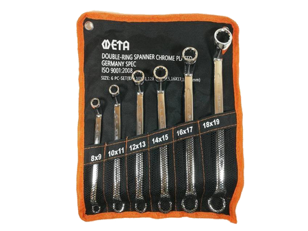 ประแจแหวนคู่(ชุบโครเมี่ยม) แบบชุด META-ABLETOOLThailand.Com - บริษัท เอเบิลทูล จำกัด