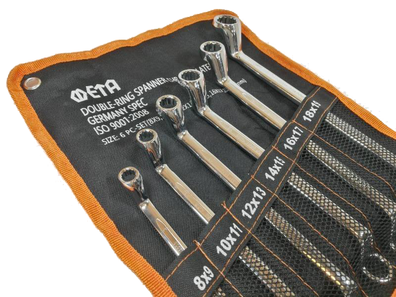 ประแจแหวนคู่(ชุบโครเมี่ยม) แบบชุด META-ABLETOOLThailand.Com - บริษัท เอเบิลทูล จำกัด