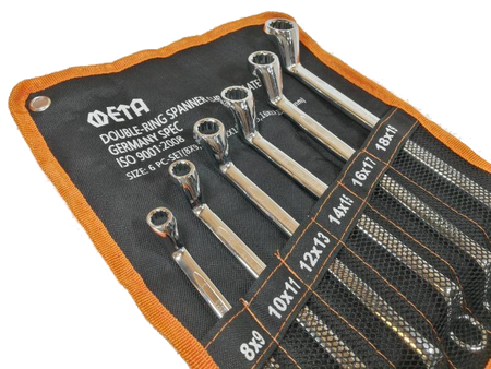 ประแจแหวนคู่(ชุบโครเมี่ยม) แบบชุด META-ABLETOOLThailand.Com - บริษัท เอเบิลทูล จำกัด