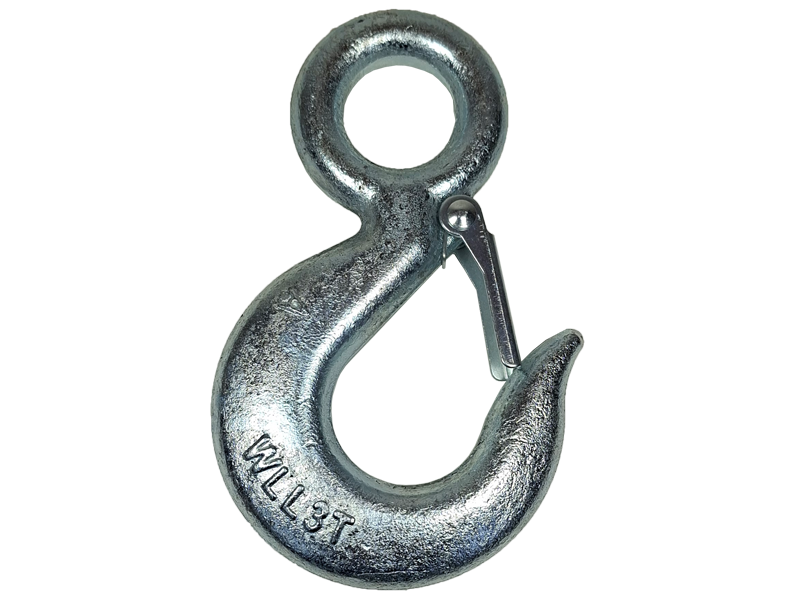 ตะขอเกี่ยวแบบรู มีตัวล็อคนิรภัย Eye sling hook with latch | ABLETOOLThailand.Com