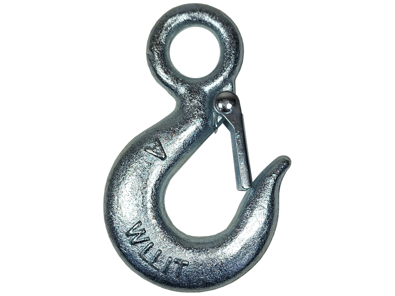 ตะขอเกี่ยวแบบรู มีตัวล็อคนิรภัย Eye sling hook with latch | ABLETOOLThailand.Com