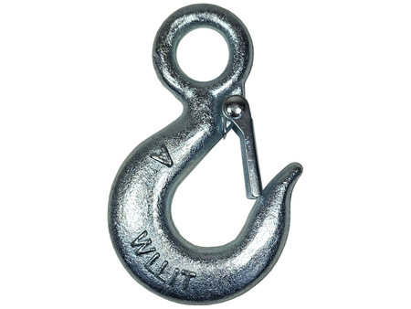 ตะขอเกี่ยวแบบรู มีตัวล็อคนิรภัย Eye sling hook with latch | ABLETOOLThailand.Com