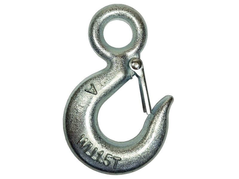 ตะขอเกี่ยวแบบรู มีตัวล็อคนิรภัย Eye sling hook with latch | ABLETOOLThailand.Com