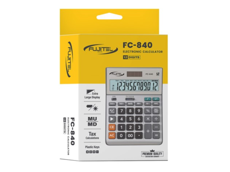 FUJITEL เครื่องคิดเลข 12 หลัก FC-840 FUJITEL Electronic Calculator FC-840| ABLETOOLThailand.Com