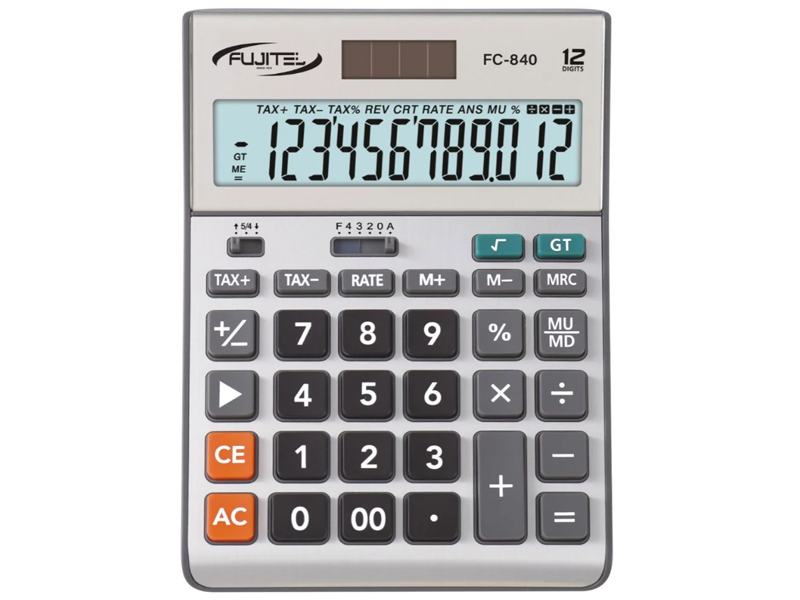 FUJITEL เครื่องคิดเลข 12 หลัก FC-840 FUJITEL Electronic Calculator FC-840| ABLETOOLThailand.Com