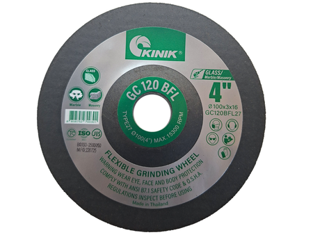แผ่นเจียร์กระจก Kinik Flexible Grinding Wheel Kinik | ABLETOOLThailand.Com