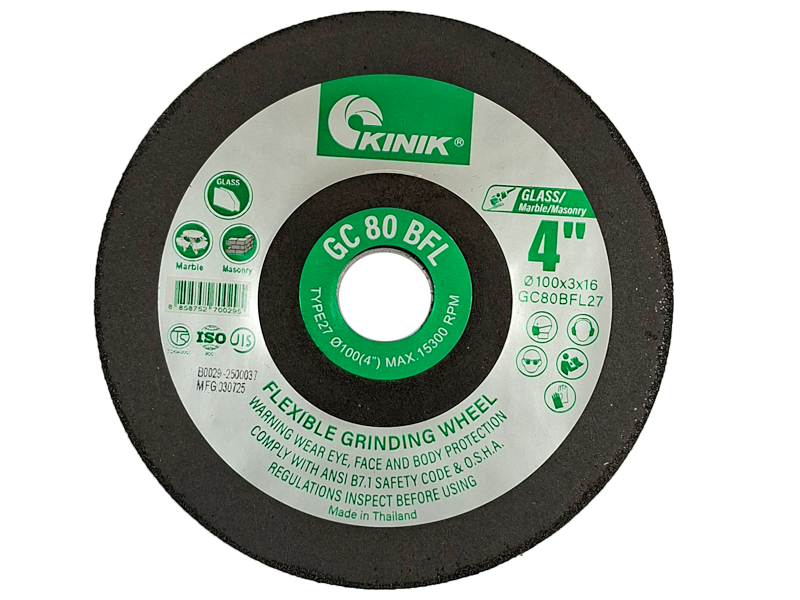 แผ่นเจียร์กระจก Kinik Flexible Grinding Wheel Kinik | ABLETOOLThailand.Com