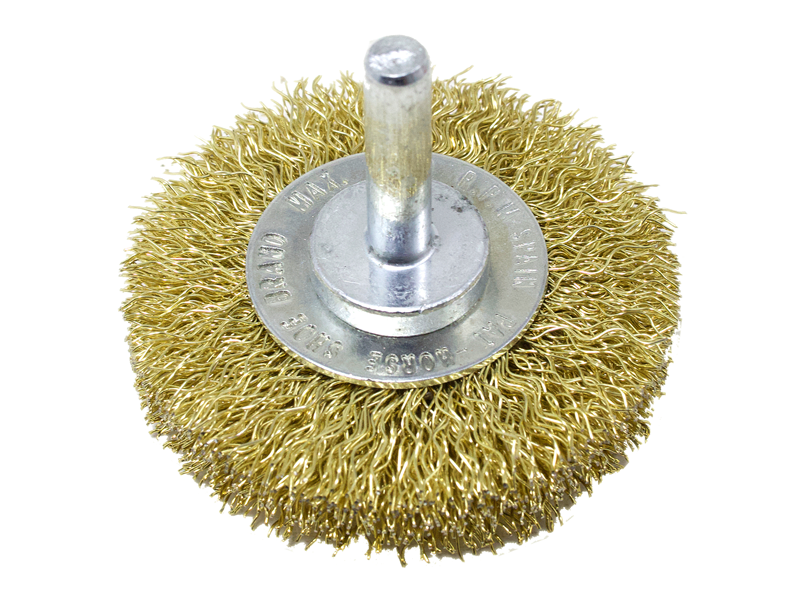 แปรงลวดกลมสีทองมีแกน (เกือกม้า) HORSE SHOE steel wire circular brush gold plated-ABLETOOLThailand.Com - บริษัท เอเบิลทูล จำกัด