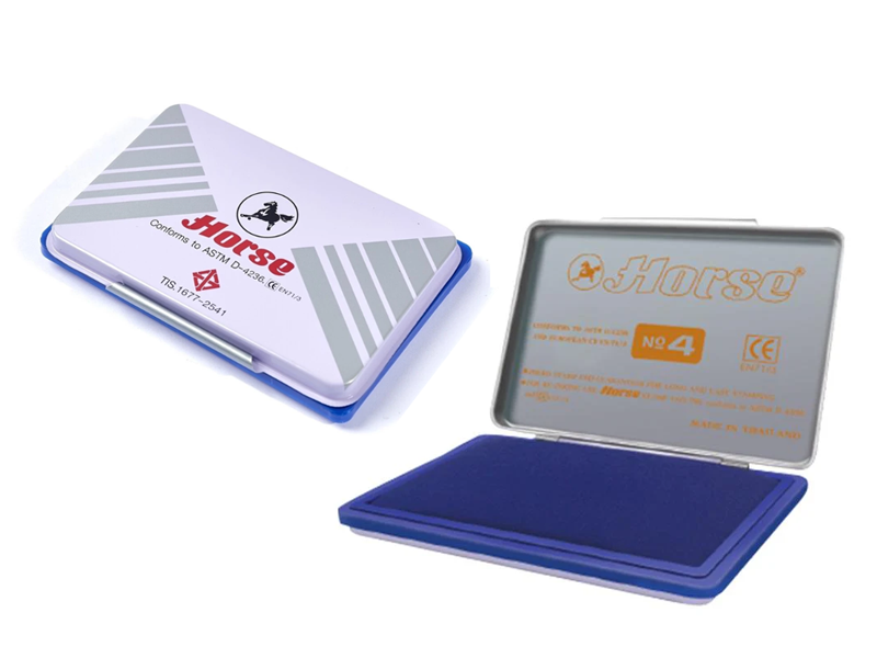 Horse แท่นประทับ สีน้ำเงิน Horse Stamp Pad Tampon blue | ABLETOOLThailand.Com
