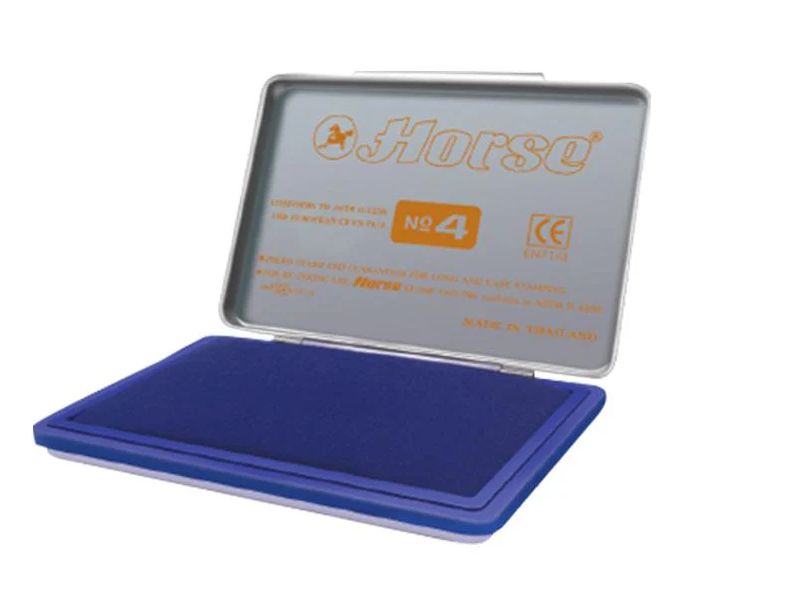 Horse แท่นประทับ สีน้ำเงิน Horse Stamp Pad Tampon blue | ABLETOOLThailand.Com