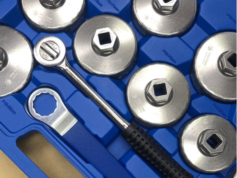 ชุดถอดหม้อกรอง TW KE220 ตรา King Eagle 17 ตัวชุด รุ่นอลูมิเนียม KE220 Oil Filter Wrench Set-ABLETOOLThailand.Com - บริษัท เอเบิลทูล จำกัด