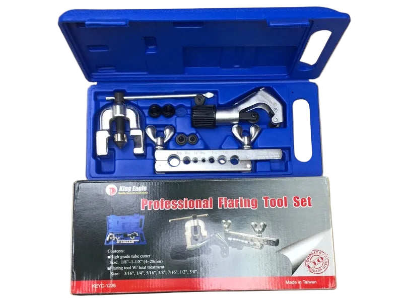 ชุดบานแป๊ปท่อ 2 ชั้น King Eagle พร้อมคัตเตอร์ตัด # KEYC-1226 KEYC-1226 Flaring Tool with Tube Cutter-ABLETOOLThailand.Com - บริษัท เอเบิลทูล จำกัด