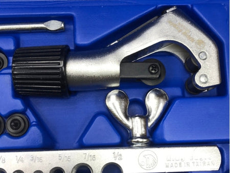 ชุดบานแป๊ปท่อ 2 ชั้น King Eagle พร้อมคัตเตอร์ตัด # KEYC-1226 KEYC-1226 Flaring Tool with Tube Cutter-ABLETOOLThailand.Com - บริษัท เอเบิลทูล จำกัด