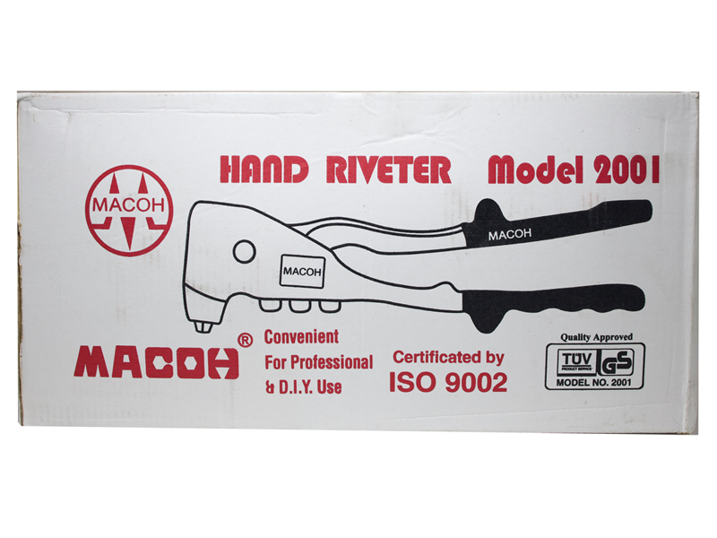คีมย้ำตะปู MACOH (2002) MACOH hand riveter No.2002 10"-ABLETOOLThailand.Com - บริษัท เอเบิลทูล จำกัด
