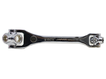 ประแจบล็อคชุบโครเมี่ยม 8 ทาง META 8-in-1 combination socket wrench 8 way.-ABLETOOLThailand.Com - บริษัท เอเบิลทูล จำกัด