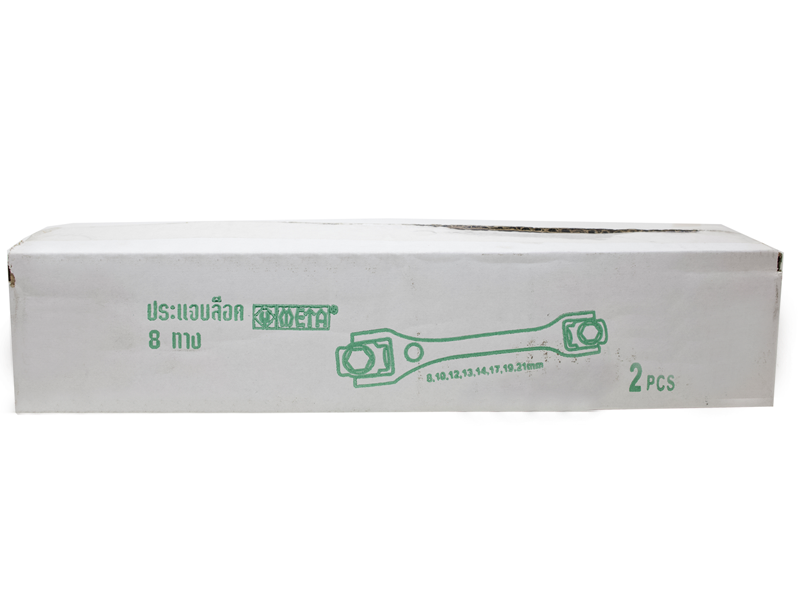 ประแจบล็อคชุบโครเมี่ยม 8 ทาง META 8-in-1 combination socket wrench 8 way.-ABLETOOLThailand.Com - บริษัท เอเบิลทูล จำกัด