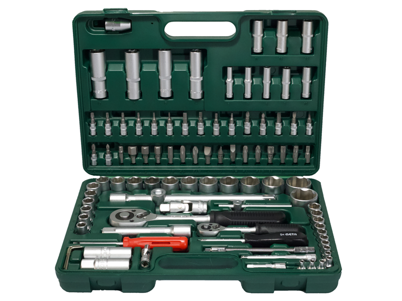 บล็อคชุด 95 ตช.พร้อมไขควงหัวสลับ META META 95-pc socket wrench and 2-way scrwdriver set 95 pcs. set-ABLETOOLThailand.Com - บริษัท เอเบิลทูล จำกัด