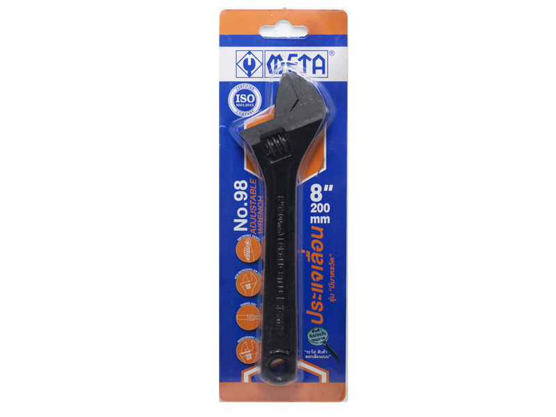 กุญแจเลื่อน META No.98 META adjustable wrench No. 98-ABLETOOLThailand.Com - บริษัท เอเบิลทูล จำกัด