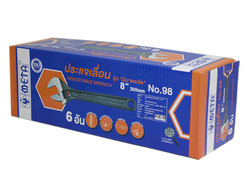 กุญแจเลื่อน META No.98 META adjustable wrench No. 98-ABLETOOLThailand.Com - บริษัท เอเบิลทูล จำกัด