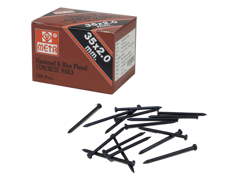 ตะปูคอนกรีต ดำ META META blue concrete nail-ABLETOOLThailand.Com - บริษัท เอเบิลทูล จำกัด