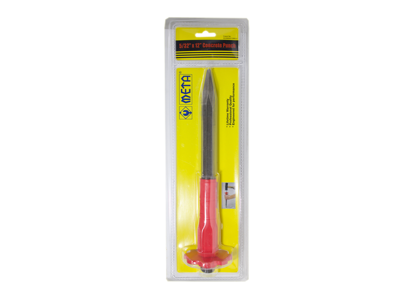 เหล็กสกัด (ปากแหลม) หุ้มยาง META META chisel with rubber 12"-ABLETOOLThailand.Com - บริษัท เอเบิลทูล จำกัด
