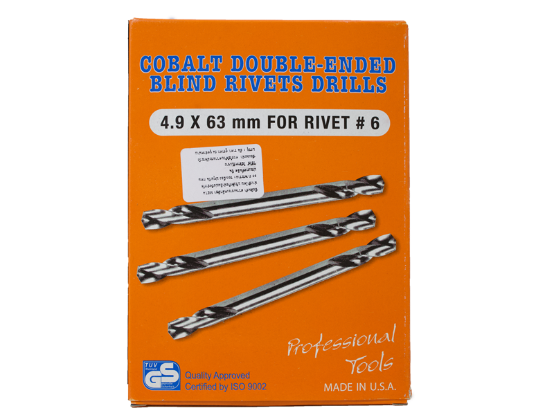 ดอกสว่านเจาะตะปูยิง 2 หัว โคบอล์ต META double-ended blind rivets drills material A2 cobolt-ABLETOOLThailand.Com - บริษัท เอเบิลทูล จำกัด