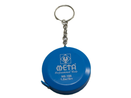 ตลับเมตรไฟเบอร์ No.155 มีพวงกุญแจ 1.5 M. META fiberglass measuring tape with keychain No.155 1.5 m.-ABLETOOLThailand.Com - บริษัท เอเบิลทูล จำกัด