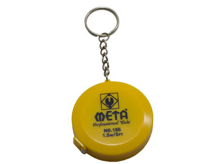 ตลับเมตรไฟเบอร์ No.155 มีพวงกุญแจ 1.5 M. META fiberglass measuring tape with keychain No.155 1.5 m.-ABLETOOLThailand.Com - บริษัท เอเบิลทูล จำกัด