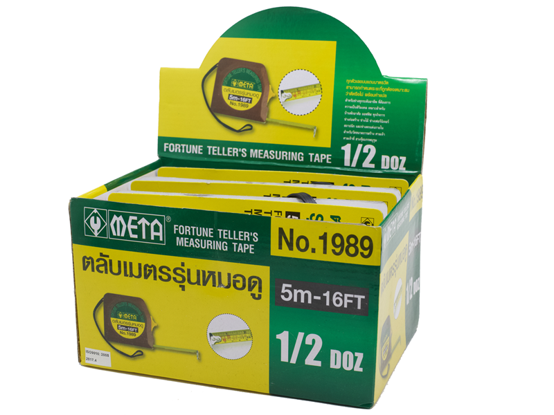 ตลับเมตรรุ่นหมอดู META (No.1989) META fortune teller measuring tape No.1989 5.0 m-ABLETOOLThailand.Com - บริษัท เอเบิลทูล จำกัด