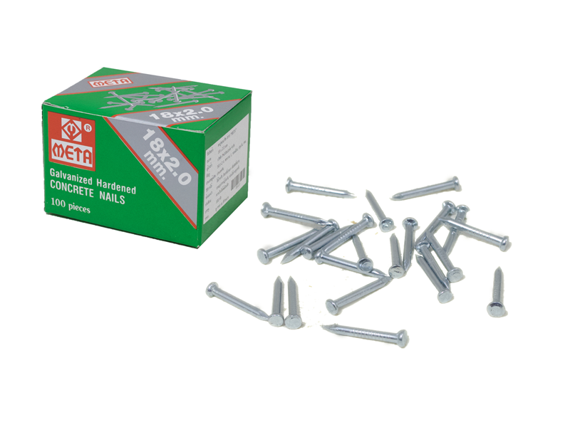 ตะปูคอนกรีต(ขาว) META META galvanize concrete nail-ABLETOOLThailand.Com - บริษัท เอเบิลทูล จำกัด