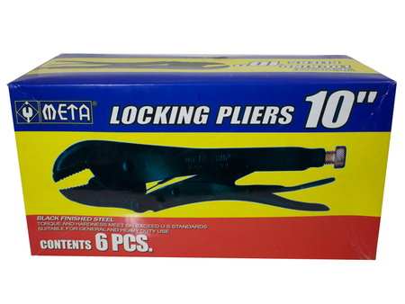คีมล็อค (ชุบดำ) META META locking pliers black finished 10"-ABLETOOLThailand.Com - บริษัท เอเบิลทูล จำกัด