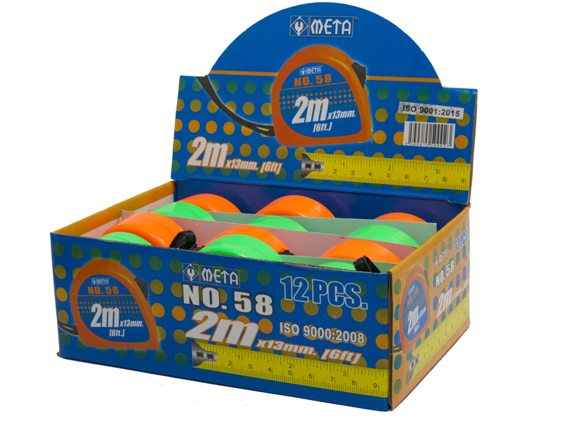 ตลับเมตร NO.58 META META measuring tape No.58 2 m.-ABLETOOLThailand.Com - บริษัท เอเบิลทูล จำกัด