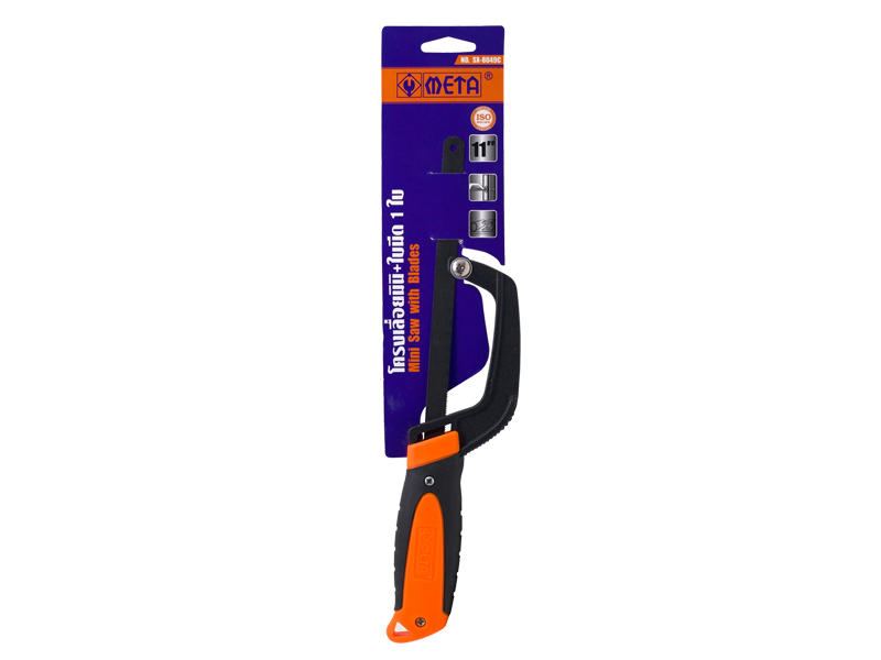 โครงเลี่อยมินิ META No.SX-8049C META mini hack saw frame with blade No.SX-8049C 11"-ABLETOOLThailand.Com - บริษัท เอเบิลทูล จำกัด