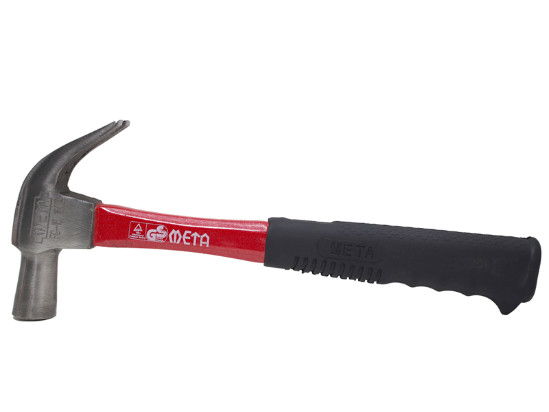 ค้อนหงอนด้ามไฟเบอร์ META (หัวแม่เหล็ก) nail claw hammer with fiberglass handle 27 mm.-ABLETOOLThailand.Com - บริษัท เอเบิลทูล จำกัด