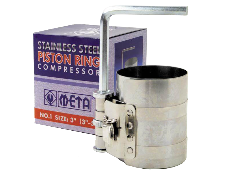 ลานรัดลูกสูบ (สแตนเลส) META META piston ring compressor (stainless type)-ABLETOOLThailand.Com - บริษัท เอเบิลทูล จำกัด